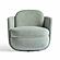 Wolfie Mint Green Velvet Swivel Chair by TOV Furniture