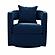 Kennedy Navy Blue Swivel Chair by TOV Furniture
