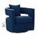 Kennedy Navy Blue Swivel Chair by TOV Furniture