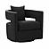 Kennedy Black Swivel Chair by TOV Furniture