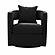 Kennedy Black Swivel Chair by TOV Furniture