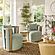 Paolo Mint Green Textured Weave Swivel Chair by TOV Furniture