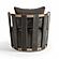 Paolo Chocolate Brown Upcycled Fabric Swivel Chair by TOV Furniture