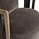 Paolo Chocolate Brown Upcycled Fabric Swivel Chair by TOV Furniture