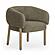 Foxy Olive Green Textured Performance  Fabric Accent Chair by TOV Furniture