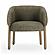 Foxy Olive Green Textured Performance  Fabric Accent Chair by TOV Furniture