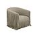 Shag Me Gray Vegan Leather Swivel Chair by TOV Furniture
