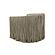 Shag Me Gray Vegan Leather Swivel Chair by TOV Furniture