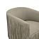 Shag Me Gray Vegan Leather Swivel Chair by TOV Furniture
