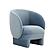 Kiki Blue Stone Velvet Accent Chair by TOV Furniture