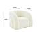 Slipper Cream Vegan Shearling Swivel Chair by TOV Furniture