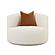 Fickle Cream Boucle Swivel Chair by TOV Furniture
