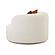 Fickle Cream Boucle Swivel Chair by TOV Furniture