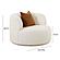 Fickle Cream Boucle Swivel Chair by TOV Furniture