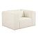 Tarra Fluffy Oversized Cream Corduroy Armchair by TOV Furniture