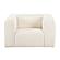 Tarra Fluffy Oversized Cream Corduroy Armchair by TOV Furniture