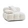 Calliope Cream Vegan Shearling Modular Corner Chair by TOV Furniture