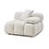 Calliope Cream Vegan Shearling Modular Corner Chair by TOV Furniture
