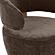 Austin Chocolate Brown Recycled Fabric Swivel Chair by TOV Furniture