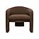 Marla Chocolate Brown Boucle Accent Chair by TOV Furniture