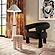Spara Black Performance Boucle Accent Chair by TOV Furniture