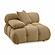 Calliope Cafe Au Lait Performance Velvet Modular Corner Chair by TOV Furniture