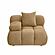 Calliope Cafe Au Lait Performance Velvet Modular Corner Chair by TOV Furniture