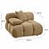 Calliope Cafe Au Lait Performance Velvet Modular Corner Chair by TOV Furniture