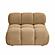 Calliope Cafe Au Lait Performance Velvet Modular Armless Chair by TOV Furniture