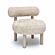 Carmel Natural Vegan Shearling Accent Chair by TOV Furniture