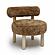 Carmel Dark Taupe Vegan Shearling Accent Chair by TOV Furniture