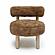 Carmel Dark Taupe Vegan Shearling Accent Chair by TOV Furniture