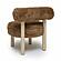 Carmel Dark Taupe Vegan Shearling Accent Chair by TOV Furniture