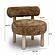 Carmel Dark Taupe Vegan Shearling Accent Chair by TOV Furniture