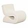 Senna Cream Oversized Corduroy Accent Chair by TOV Furniture