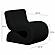 Senna Black Oversized Corduroy Accent Chair by TOV Furniture