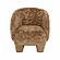 Kiki Dark Taupe Vegan Shearling Accent Chair by TOV Furniture