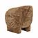 Kiki Dark Taupe Vegan Shearling Accent Chair by TOV Furniture