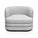 Astor Light Grey Swivel Hotel Lounge Chair by TOV Furniture
