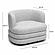 Astor Light Grey Swivel Hotel Lounge Chair by TOV Furniture