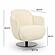 Solange Cream Velvet Swivel Chair by TOV Furniture