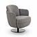Solange Grey Textured Weave Swivel Chair by TOV Furniture