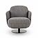 Solange Grey Textured Weave Swivel Chair by TOV Furniture