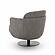 Solange Grey Textured Weave Swivel Chair by TOV Furniture