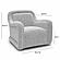 Charli Grey Boucle Swivel Chair by TOV Furniture
