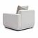 Perry Cream Chenille Modular RAF Corner Chair by TOV Furniture