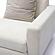 Perry Cream Chenille Modular RAF Corner Chair by TOV Furniture