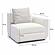 Perry Cream Chenille Modular RAF Corner Chair by TOV Furniture