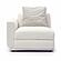 Perry Cream Chenille Modular LAF Corner Chair by TOV Furniture