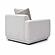 Perry Cream Chenille Modular LAF Corner Chair by TOV Furniture